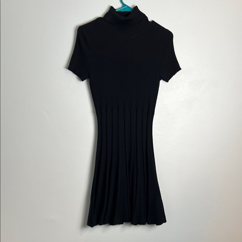 Calvin Klein Black Ribbed Mini Dress